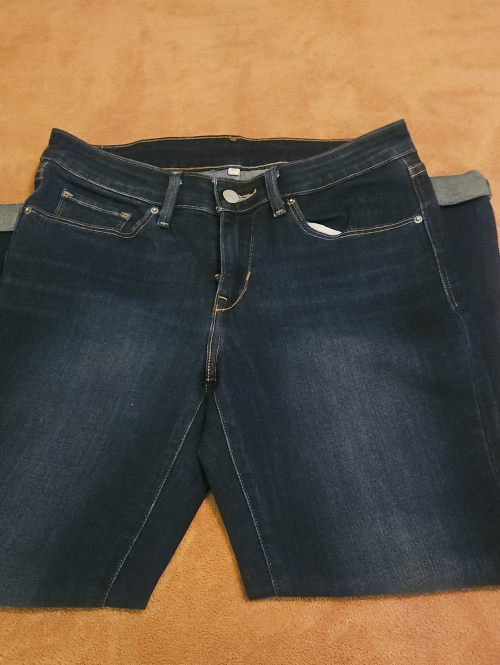 Women's Boyfriend Jeans in Dark Indigo Wash